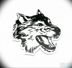фото тату волчий оскал 01.05.2019 №096 - wolf grin tattoo - tattoo-photo.ru