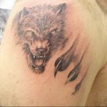 фото тату волчий оскал 01.05.2019 №120 - wolf grin tattoo - tattoo-photo.ru