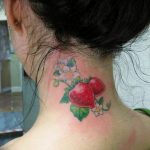 фото тату клубника 10.04.2019 №068 - strawberry tattoo - tattoo-photo.ru