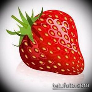 фото тату клубника 10.04.2019 №157 - strawberry tattoo - tattoo-photo.ru