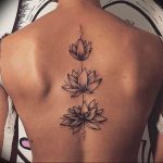 фото тату кувшинка 30.04.2019 №004 - tattoo waterlily - tattoo-photo.ru