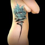 фото тату кувшинка 30.04.2019 №013 - tattoo waterlily - tattoo-photo.ru