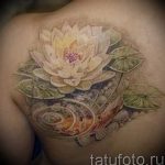 фото тату кувшинка 30.04.2019 №024 - tattoo waterlily - tattoo-photo.ru