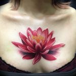 фото тату кувшинка 30.04.2019 №034 - tattoo waterlily - tattoo-photo.ru