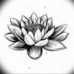 фото тату кувшинка 30.04.2019 №050 - tattoo waterlily - tattoo-photo.ru