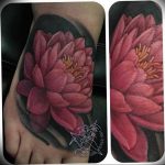 фото тату кувшинка 30.04.2019 №058 - tattoo waterlily - tattoo-photo.ru