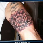 фото тату кувшинка 30.04.2019 №060 - tattoo waterlily - tattoo-photo.ru