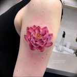 фото тату кувшинка 30.04.2019 №078 - tattoo waterlily - tattoo-photo.ru