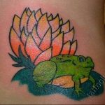 фото тату кувшинка 30.04.2019 №109 - tattoo waterlily - tattoo-photo.ru