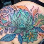 фото тату кувшинка 30.04.2019 №117 - tattoo waterlily - tattoo-photo.ru