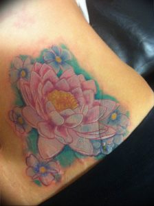 фото тату кувшинка 30.04.2019 №147 - tattoo waterlily - tattoo-photo.ru