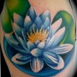 фото тату кувшинка 30.04.2019 №148 - tattoo waterlily - tattoo-photo.ru