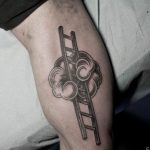 фото тату лестница 15.04.2019 №013 - tattoo ladder - tattoo-photo.ru