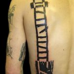 фото тату лестница 15.04.2019 №025 - tattoo ladder - tattoo-photo.ru