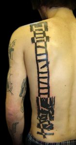 фото тату лестница 15.04.2019 №025 - tattoo ladder - tattoo-photo.ru