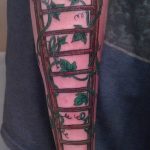 фото тату лестница 15.04.2019 №027 - tattoo ladder - tattoo-photo.ru
