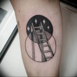 фото тату лестница 15.04.2019 №029 - tattoo ladder - tattoo-photo.ru