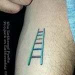 фото тату лестница 15.04.2019 №030 - tattoo ladder - tattoo-photo.ru