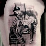 фото тату лестница 15.04.2019 №032 - tattoo ladder - tattoo-photo.ru
