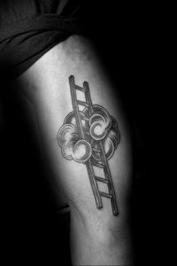 фото тату лестница 15.04.2019 №042 - tattoo ladder - tattoo-photo.ru