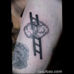 фото тату лестница 15.04.2019 №062 - tattoo ladder - tattoo-photo.ru