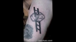 фото тату лестница 15.04.2019 №062 - tattoo ladder - tattoo-photo.ru