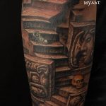 фото тату лестница 15.04.2019 №074 - tattoo ladder - tattoo-photo.ru