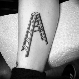 фото тату лестница 15.04.2019 №121 - tattoo ladder - tattoo-photo.ru