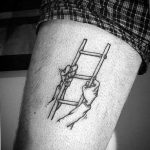 фото тату лестница 15.04.2019 №128 - tattoo ladder - tattoo-photo.ru