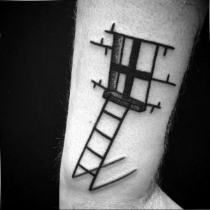 фото тату лестница 15.04.2019 №132 - tattoo ladder - tattoo-photo.ru