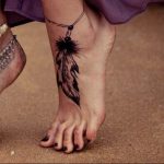 фото тату на ноге оберег 03.04.2019 №003 - leg tattoo charm - tattoo-photo.ru