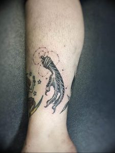 фото тату на ноге оберег 03.04.2019 №011 - leg tattoo charm - tattoo-photo.ru