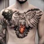 фото тату обереги на груди 03.04.2019 №005 - tattoo amulets on chest - tattoo-photo.ru