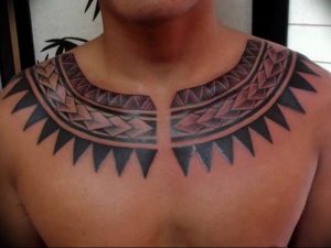 фото тату обереги на груди 03.04.2019 №006 - tattoo amulets on chest - tattoo-photo.ru