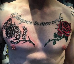 фото тату обереги на груди 03.04.2019 №015 - tattoo amulets on chest - tattoo-photo.ru