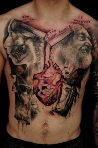 фото тату обереги на груди 03.04.2019 №016 - tattoo amulets on chest - tattoo-photo.ru