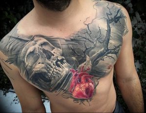 фото тату обереги на груди 03.04.2019 №018 - tattoo amulets on chest - tattoo-photo.ru