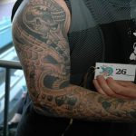 фото тату рукав биомеханика 06.04.2019 №047 - tattoo biomechaniс - tattoo-photo.ru