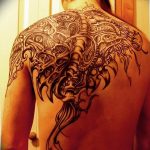 фото тату спина биомеханика 06.04.2019 №009 - tattoo back biomechanics - tattoo-photo.ru