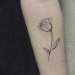 фото тату тюльпан 06.04.2019 №001 - tattoo tulip - tattoo-photo.ru