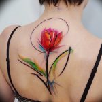 фото тату тюльпан 06.04.2019 №013 - tattoo tulip - tattoo-photo.ru