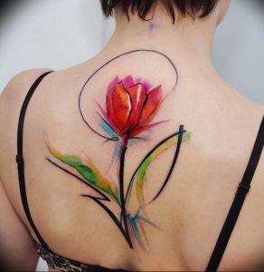 фото тату тюльпан 06.04.2019 №013 - tattoo tulip - tattoo-photo.ru