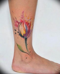 фото тату тюльпан 06.04.2019 №015 - tattoo tulip - tattoo-photo.ru