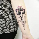 фото тату тюльпан 06.04.2019 №023 - tattoo tulip - tattoo-photo.ru