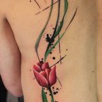фото тату тюльпан 06.04.2019 №030 - tattoo tulip - tattoo-photo.ru