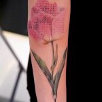 фото тату тюльпан 06.04.2019 №042 - tattoo tulip - tattoo-photo.ru