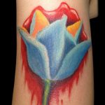 фото тату тюльпан 06.04.2019 №060 - tattoo tulip - tattoo-photo.ru