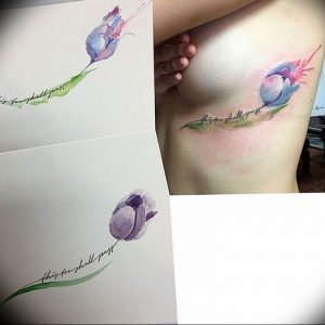 фото тату тюльпан 06.04.2019 №062 - tattoo tulip - tattoo-photo.ru