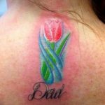 фото тату тюльпан 06.04.2019 №064 - tattoo tulip - tattoo-photo.ru