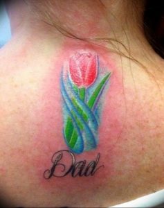 фото тату тюльпан 06.04.2019 №064 - tattoo tulip - tattoo-photo.ru